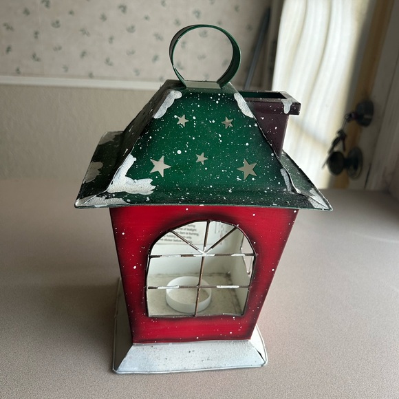 Hallmark tin snowman tea light candle decoration - Picture 3 of 5